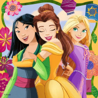 RAVENSBURGER Puzzle Disney: Princezné z rozprávok 3x49 dielikov