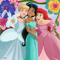 RAVENSBURGER Puzzle Disney: Princezné z rozprávok 3x49 dielikov