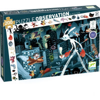 DJECO Puzzle Observation: Nočné mesto 200 dielikov