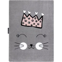 Detský kusový koberec Petit Cat crown grey