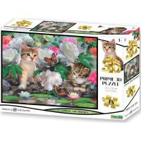 PRIME 3D Puzzle Medzi pivonkami 3D 48 dielikov