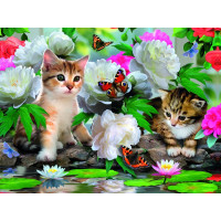 PRIME 3D Puzzle Medzi pivonkami 3D 48 dielikov