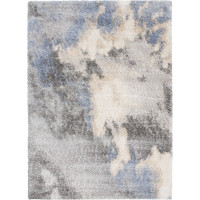 Kusový koberec Shagggy VERSAY Sky - sivý/modrý