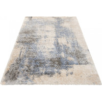 Kusový koberec Shaggy VERSAY Modern - krémový/modrý