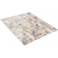 Kusový koberec ASTHANE Fragments - biely/tmavomodrý/hnedý