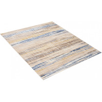 Kusový koberec ASTHANE Layers - biely/tmavo modrý/hnedý