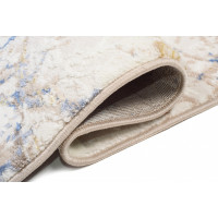 Kusový koberec ASTHANE Pulp - biely/tmavo modrý/hnedý
