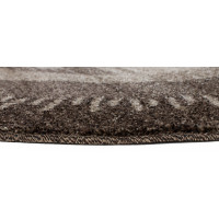 Kusový okrúhly koberec SARI Outline - tmavo béžový