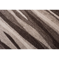 Kusový koberec SARI Ripple - hnedý