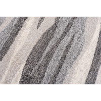 Kusový koberec SARI Ripple - sivý