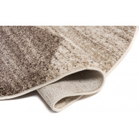 Kusový okrúhly koberec SARI Fusion - béžový/hnedý