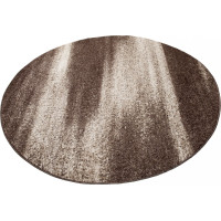 Kusový okrúhly koberec SARI Fog - hnedý