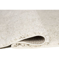 Kusový koberec Shaggy SOHO - biely