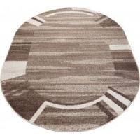 Kusový oválny koberec SARI Form - svetlo hnedý