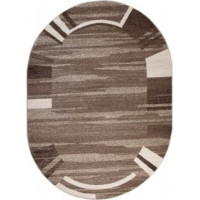Kusový oválny koberec SARI Form - svetlo hnedý