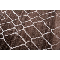 Kusový koberec SARI Net - hnedý