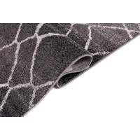 Kusový koberec SARI Net - tmavo šedý