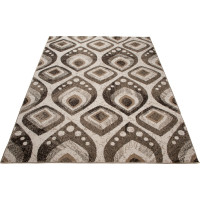 Kusový koberec JAVA Gem - krémový/hnedý