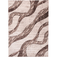 Kusový koberec JAVA Roots - hnedý/krémový