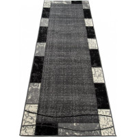 Behúň TAPIS Tiles - tmavo šedý