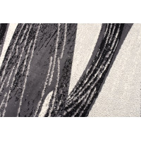 Kusový koberec TAPIS Soft - tmavo šedý/krémový