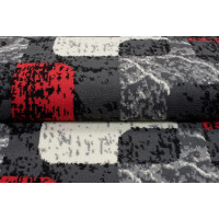 Behúň TAPIS Retro - sivý/červený