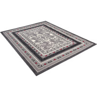 Kusový koberec TAPIS Rim - sivý/červený