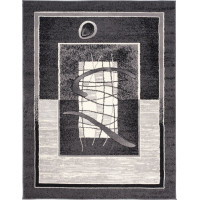 Kusový koberec TAPIS Art - tmavo šedý