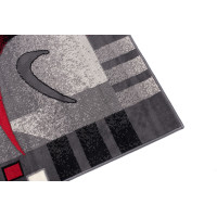 Kusový koberec TAPIS Modern - šedý/červený