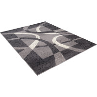 Kusový koberec TAPIS Ribbon - tmavo šedý