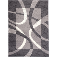 Kusový koberec TAPIS Ribbon - tmavo šedý