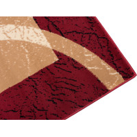 Kusový koberec TAPIS Ribbon - červený/béžový