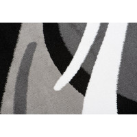 Kusový koberec TAPIS Vlny - šedý/tmavo šedý