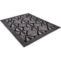 Kusový koberec TAPIS Python - čierny