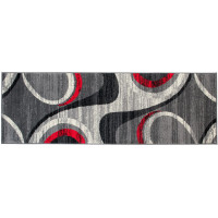 Behúň TAPIS Grace - šedý/červený