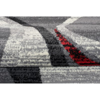 Behúň TAPIS Grace - šedý/červený