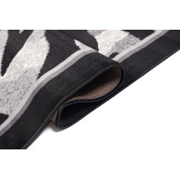 Kusový koberec TAPIS Tiger - šedý/čierny