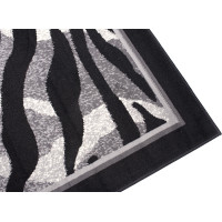 Kusový koberec TAPIS Tiger - šedý/čierny