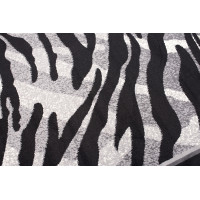 Kusový koberec TAPIS Tiger - šedý/čierny