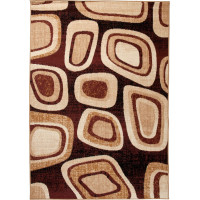 Kusový koberec TAPIS Pebbles - hnedý