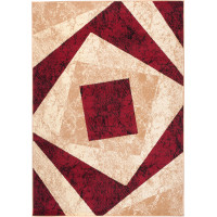 Kusový koberec TAPIS Vertigo - červený/krémový