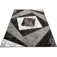 Kusový koberec TAPIS Vertigo - čierny/sivý