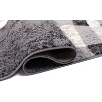 Kusový koberec TAPIS Circle - tmavo šedý