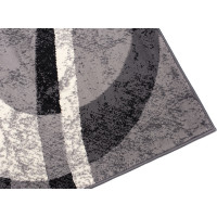 Kusový koberec TAPIS Circle - tmavo šedý