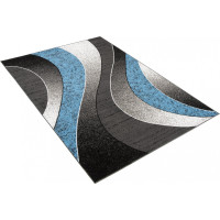 Kusový koberec TAPIS Waves - modrý/sivý