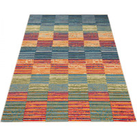 Kusový koberec AVENTURA Segments - oranžový/modrý/zelený
