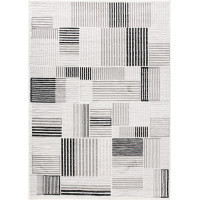 Kusový koberec GRACE Tiles - krémový/světle šedý