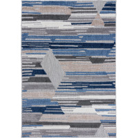 Kusový koberec AVENTURA Diamond - modrý/šedý