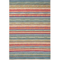 Kusový koberec AVENTURA Lines - krémový/červený/modrý