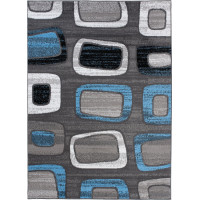 Kusový koberec MAYA Pave - modrý/sivý